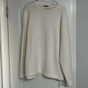 Zara Neoprene toggle sweatshirt